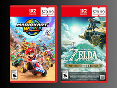 Prix des jeux de la Nintendo Switch 2 (Source des images : Best Buy, Nintendo of America avec modifications)
