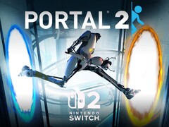 La maquette de Portal 2 avec le logo de la Switch 2 (Source : Nintendo of America avec modifications)