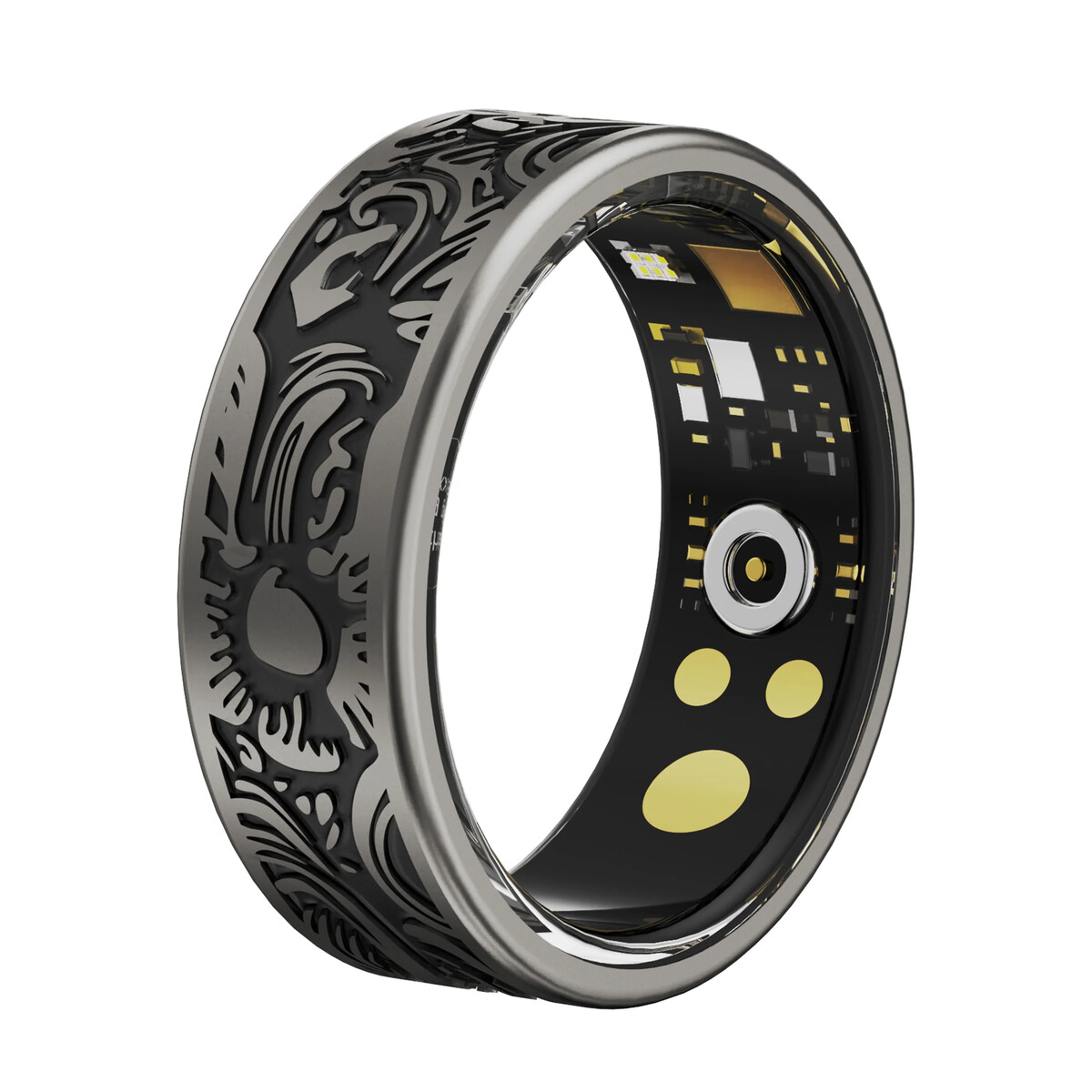 Bague Intelligente Tracker Santé - Analyse Sommeil, Suivi Exercices, étanche, Alliage Ti