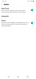 LG G7 ThinQ - Options de jeu.