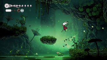 Le gameplay de la plateforme Silksong est présenté (Image source : Steam)