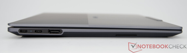 Ports : 2 ports USB-C (USB 10 Gbps), avec USB PD 45–65 W et DisplayPort 1.4 ; 1 port HDMI® 2.1, jusqu’à 4K/60 Hz
