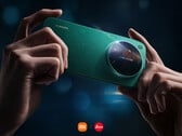 Le Xiaomi 17 Ultra sera lancé en Chine le 25 décembre. Sur la photo : une image promotionnelle montrant le coloris vert étoilé du téléphone. (Source de l'image : Xiaomi)