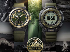 Sur la photo, le Casio Pro Trek PRW-61ANS-3 (à gauche) et le Pro Trek PRG-340ANS-3 (à droite). (Source de l&#039;image : Casio)