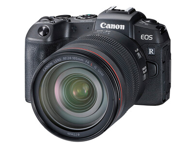 Le Canon EOS RP est doté d'une poignée assez profonde pour accueillir des objectifs plus lourds. (Source de l'image : Canon)