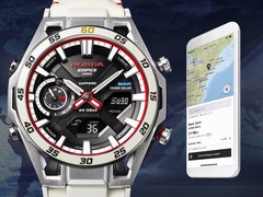 La montre ECB-2300HR-1A de Casio (photo) est un modèle d'édition spéciale conçu avec Honda. (Source de l'image : Casio)
