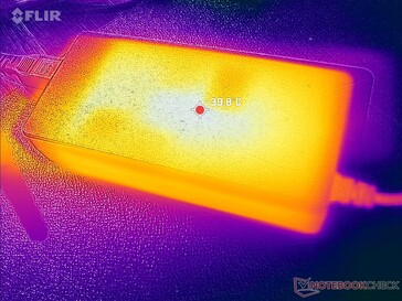 L'adaptateur CA peut atteindre plus de 40°C lorsque vous utilisez des applications exigeantes pendant de longues périodes