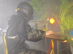 L'utilisateur d'Instagram ryc._1216 a construit une installation de jeu qui simule des coups de feu, de la pluie et du vent. (Source de l'image : ryc._1216 via Instagram)