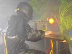 L'utilisateur d'Instagram ryc._1216 a construit une installation de jeu qui simule des coups de feu, de la pluie et du vent. (Source de l'image : ryc._1216 via Instagram)