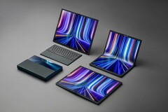 Asus a lancé le premier ordinateur portable pliable au monde, le ZenBook Fold 7 OLED (image via Ssus)