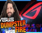 Vidéo teaser Asus dumpster fire (Image source : GNCA on YouTube)