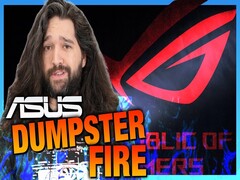 Vidéo teaser Asus dumpster fire (Image source : GNCA on YouTube)