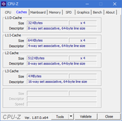 Dell Latitude 5495 - CPU-Z : caches.