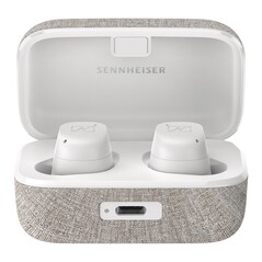 Sennheiser Momentum True Wireless 3 en blanc. (Image source : Lufthansa WorldShop)