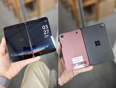 Le Surface Duo &#039;Andromeda&#039; dans l&#039;une des couleurs apparentes du prototype. (Source de l&#039;image : Goofish)