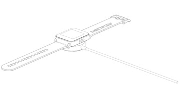 Les tests de la FCC révèlent également que le Realme Watch 2 sera livré avec un berceau de chargement rond. (Source : FCC via 91Mobiles)