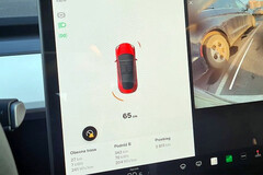 Nouveau modèle d&#039;essai Model 3 avec stationnement actif Vision-only (image : NotTeslaApp)