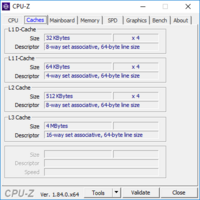 Acer Swift 3 - CPU-Z : carte-mère.