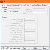 Lenovo Yoga S730 - CPU-Z : mémoire vive.