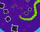 Deep Snake a des visuels colorés et trippants qui contrastent fortement avec le Snake original de 1997 (Source : Steam)