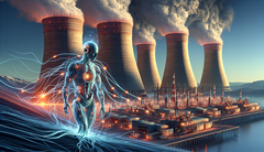 L'augmentation de la demande d'IA oblige les entreprises technologiques à se tourner vers l'énergie nucléaire, moins respectueuse de l'environnement. (Source de l'image : générée par l'IA, Dall-E 3)