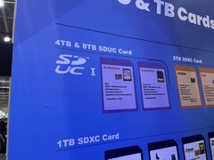 Des signes clairs sur le stand de la SD Association : Les cartes SanDisk SDUC seront bientôt disponibles.