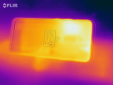 OnePlus 7 Pro - Relevé thermique à l'arrière de l'appareil en cas de sollicitations.