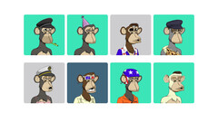 La collection NFT de Bored Ape en vente (image : OpenSea)