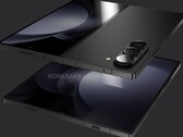 Un rendu du "Galaxy Z Fold6 ". (Source : OnLeaks x SmartPrix)