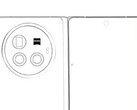 Schéma du "X Fold3 Pro". (Source : Digital Chat Station via Weibo)