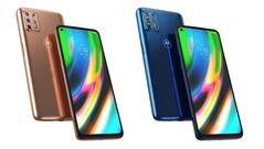Le Moto G9 Plus est disponible en deux couleurs. (Source de l'image : Motorola)