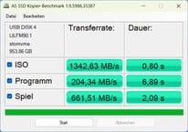 PicoDrive Thunderbolt 5 : Copie AS SSD