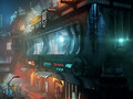 Les images cyberpunk de The Ascent sont considérablement améliorées par le ray-tracing (Image source : Neon Giant)