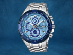 La Casio Edifice EFR-539D-2AV (photo) est l&#039;une des trois nouvelles montres qui arrivent en Europe. (Source de l&#039;image : Casio, édité)
