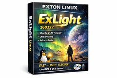 Exton Linux ExLight 260322 a été lancé avec de nombreuses mises à jour, dont Enlightenment 0.27.1 et Calamares 3.3.14-1