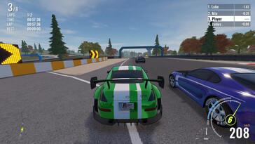Dans l'image : Une capture d'écran de First Racer.