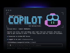 L'interface CLI de GitHub Copilot s'exécute dans une fenêtre de terminal.