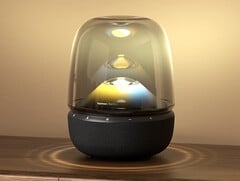 L'enceinte Bluetooth Harman Kardon Aura Studio 5 projette un son et une lumière à 360 degrés. (Source de l'image : Harman Kardon Japan)