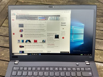 ThinkPad T480s - A l'extérieur (temps nuageux).