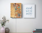 IKEA a lancé plusieurs nouveaux panneaux pour le cadre photo SYMFONISK avec haut-parleur Wi-Fi, dont L'arbre de vie de Gustav Klimt. (Image source : IKEA)