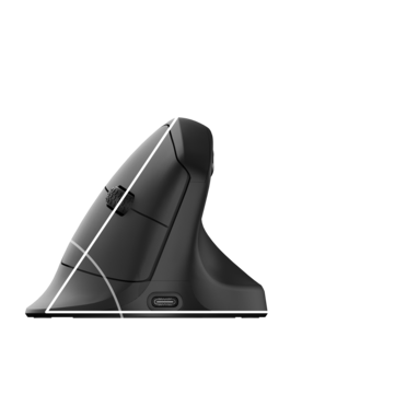 Angle de la souris Keychron M5 8K. (Source de l'image : Keychron)