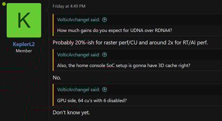 Fuite de l'iGPU de la prochaine génération de la Xbox et de la PS6. (KeplerL2 sur les forums NeoGAF)