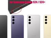 Un magasin de pièces détachées fournit des indices potentiels sur les options de couleur exclusivement disponibles auprès de Samsung pour Galaxy S24 et Galaxy S24+ (Image : Arsene Lupin et Vopmart, édité)
