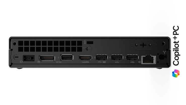 Le ThinkCentre Neo 55q Gen 6 dispose d'une pléthore de ports à l'arrière. (Source de l'image : Lenovo)