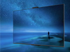 Les téléviseurs 4K Huawei Smart Screen SE Pro sont dotés d&#039;une caméra intégrée. (Image source : Huawei)