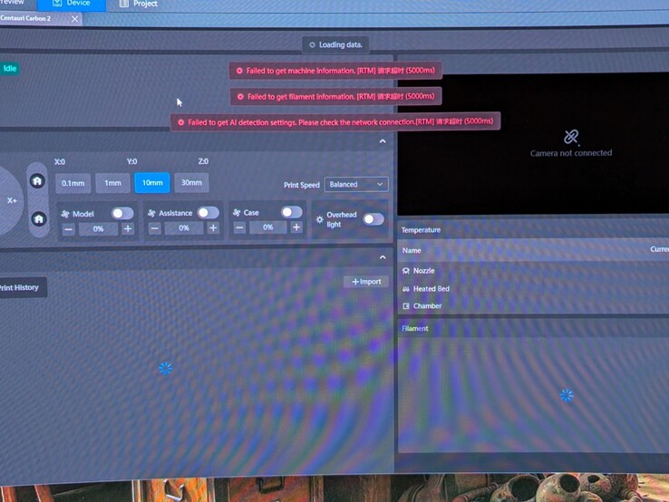 Elegoo Slicer sur Windows envoie des erreurs de façon aléatoire.