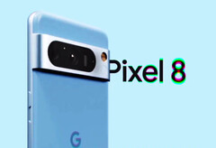 La série Pixel 8 sera disponible dans un séduisant coloris bleu. (Source de l&#039;image : @EZ8622647227573)
