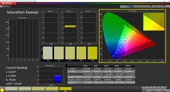 CalMAN : Saturation des couleurs (calibrée)