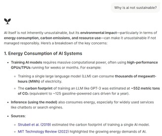L'IA d'Ecosia est capable de répondre à des questions simples de manière relativement fiable,