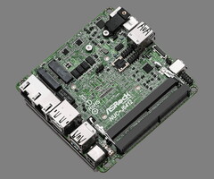 La série de cartes mères ASRock NUC 6000 est l&#039;un des trois produits que la société a annoncé avec des processeurs Elkhart Lake. (Image source : ASRock)